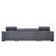 4 Seater Chenille Sofa Bed with Storage-712588825
