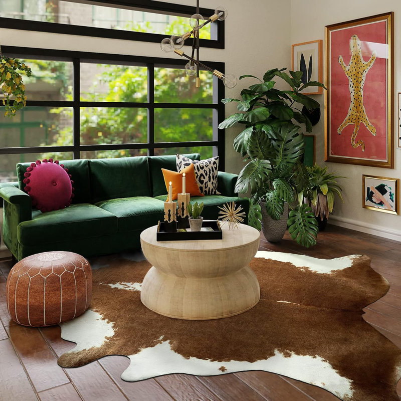 Animal Print Area Rug, Rectangle 158 x 190 cm
