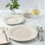 Service de table 12 pièces taupe Martha Stewart Maiden Crown-116182008