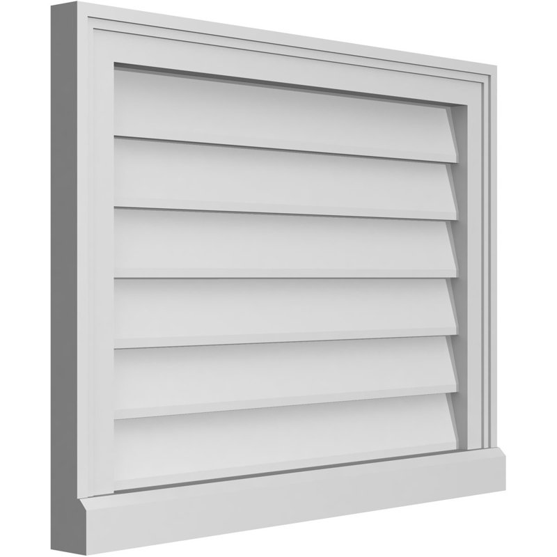 Cadre de seuil Brickmould, brun clair apprêté, H 20 po x l 26 po x P 2 po