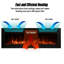 Aakifa Symple Stuff Black Electric Fireplace with 5000 BTU-119728372