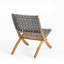 2 sièges d'extérieur pliables en bois, sangles à eau, conception tissée, noir et brun, 2 chaises à installation instantanée, apparence de patio et siège stable