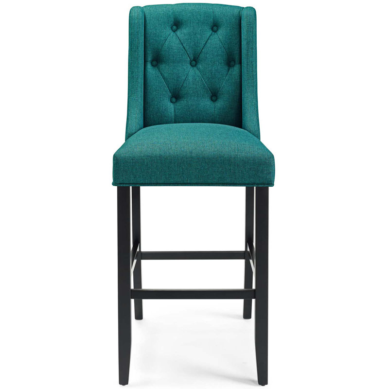 Tabouret Modway Baronet, Tissage bleu sarcelle, Tabouret de bar (siège d'une hauteur de 30,5 po)