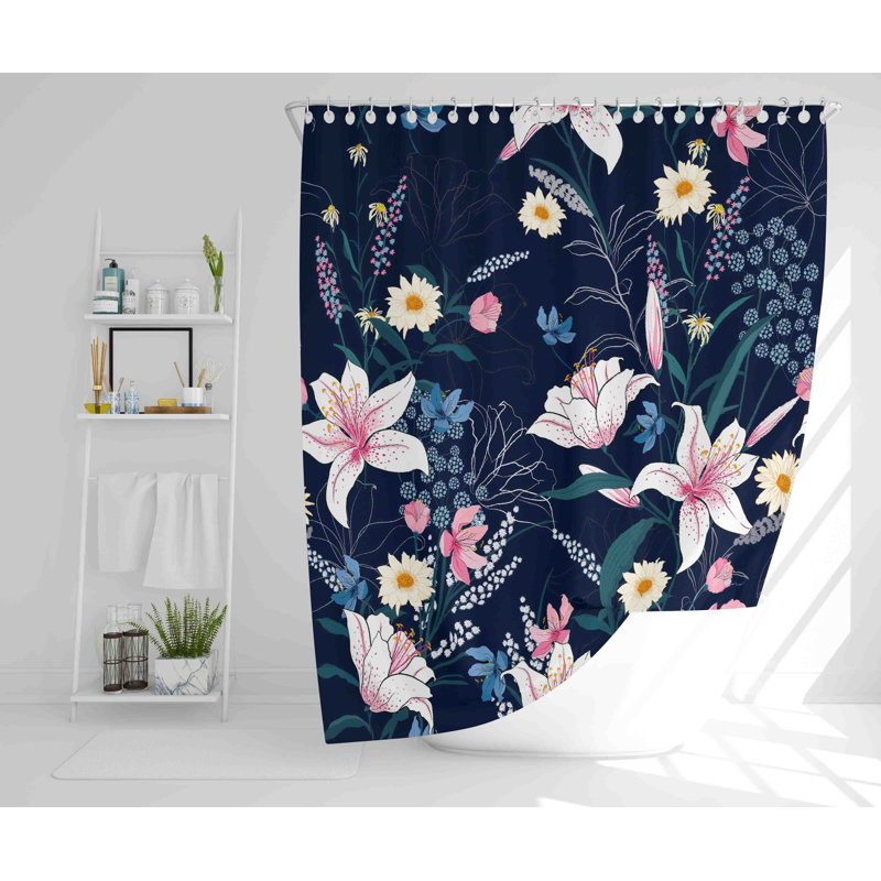 Riaan Polyester Shower Curtain Set, 168cm H x 168cm W