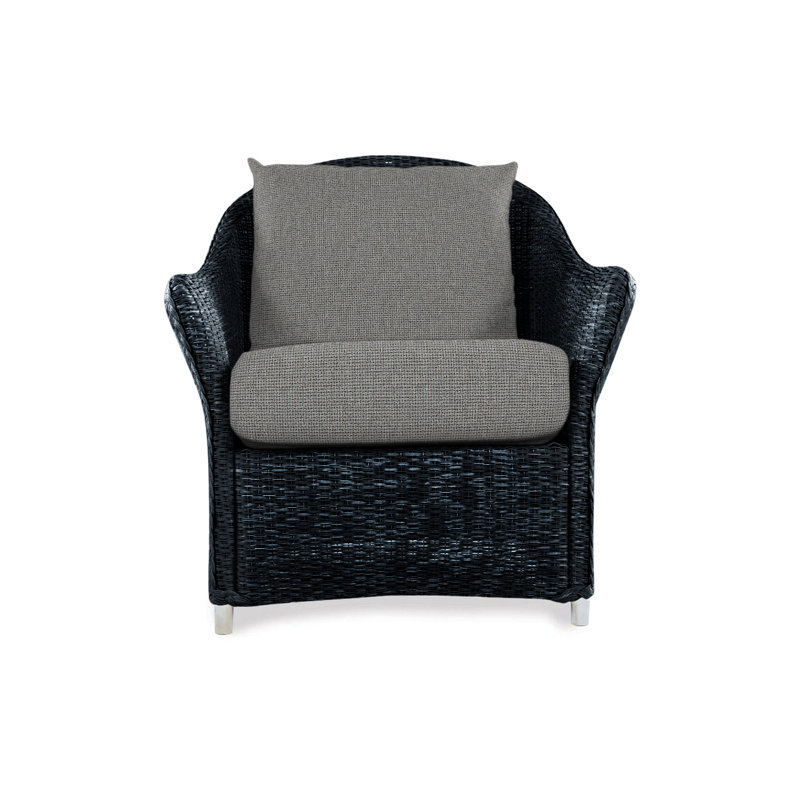 Weekend Retreat Outdoor Lounge Chair, Flagship Lapis Sunbrella®, Ebony