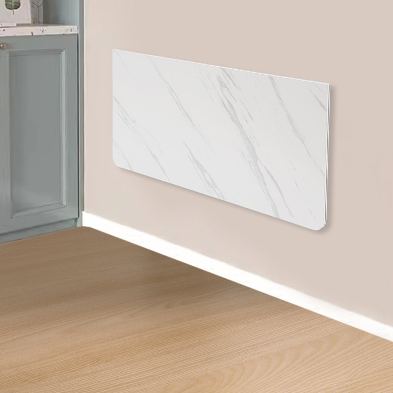 Table pliante murale, H 0,63 po x l 31,5 po x P 15,75 po, Blanc