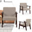 Chaises d'appoint Sabhana en coton et canapés simples rembourrés pour le bureau-1866522577