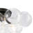 3 - Light Clear Glass Bubble Sputnik Semi Flush Mount-654408114