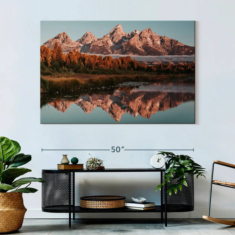 Alvord Grand Teton Sunrise Glow, H 34 po x l 51 po