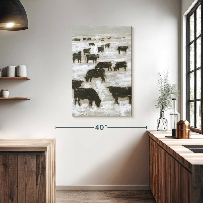 Brampt Winter Grazing I, 39" H x 26" W