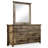 Devender 2-Piece 6-Drawer Dresser and Mirror