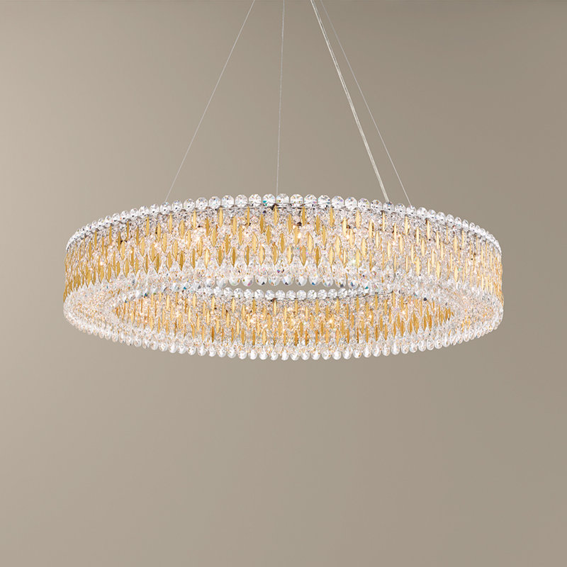 Sarella 27 - Light Chandelier, Radiance Crystals, Heirloom Gold