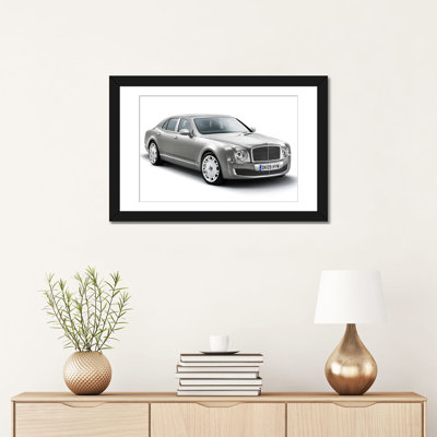 Bentley Mulsanne Gray - Wrapped Canvas Print
