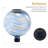12 Inch Swirl Glass Solar Gazing Ball – Led Globe Light, Decorative Outdoor Accent For Garden, Patio & Lawn,outdoor Decor