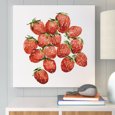 «Strawberry Picks II» par Annie Warren - peinture sur toile tendue