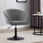 Velvet Swivel Barrel Chair-2003668693
