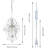 Mini Crystal Plug-In Chandelier With Adjustable Hanging Cord And On/Off Switch For Bedroom, Bathroom, And Living Room