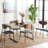 Theertha Metal Base Dining Table-1947138653-1947138652