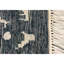 Tapis bleu foncé et argent noué à la main de haute qualité
