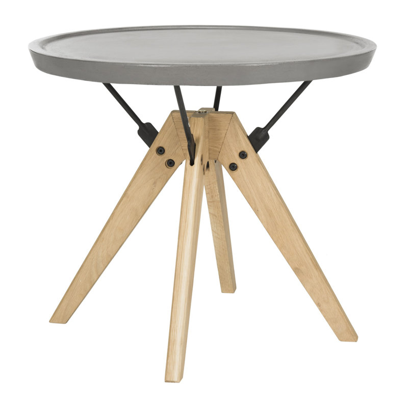 Kyla Concrete Top End Table