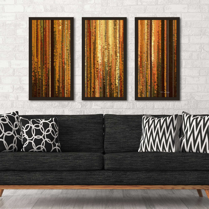 «Isaiah 61: 3 Beauty for Asher» par Mark Lawrence - 3 pièces encadrées, L 40,5 po x H 25,5 po x P 1 po