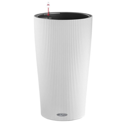 Lechuza Cilindro Color Self-watering Planter with Drainage Hole and Water Level Indicator