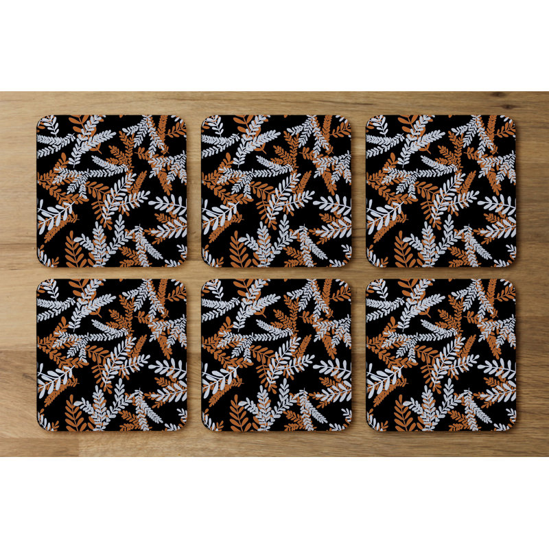 Square 6 Piece Coaster Set