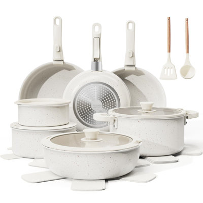 Ensemble de 22 casseroles et poêles antiadhésives