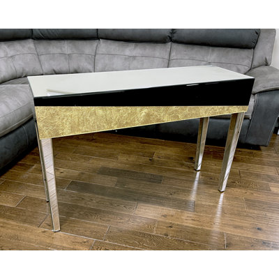 Emmanuelle 120cm Glass Console Table