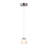 Atkin 1 - Light Nickel Single Pendant