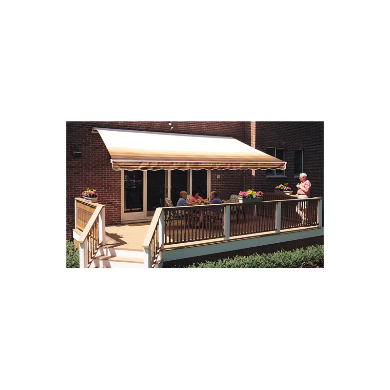 Canopy, 10 feet, Green Striped, Right