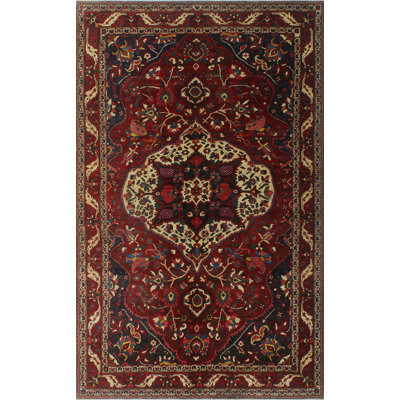 Tapis de zone en laine noué la 5 pi 7 po x 8 pi 11 po one-of-kind Radford