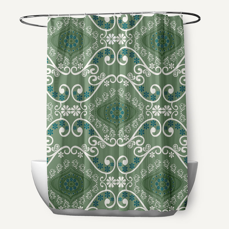 Rideau de douche Harrel, Vert