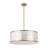 22" 5-Light Capiz Shell Drum Chandelier