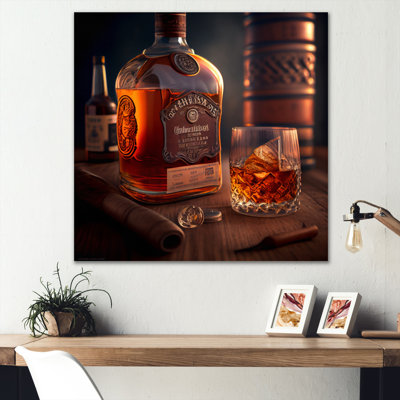 Whiskey with Cigars II - reproduction d'art sur toile