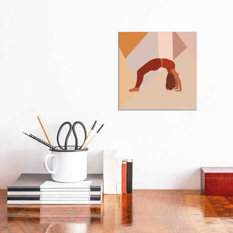 Backbend Yoga Pose by Harmony Willow - Wrapped Canvas Gallery-Wrapped Canvas Giclée, 30.48 cm H x 30.48 cm W