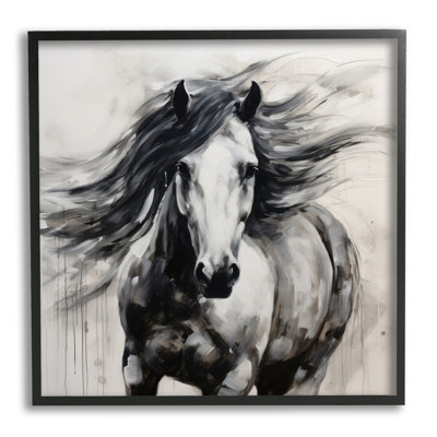 Abstraction du cheval noir