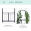 Tonnelle de jardin en métal Outsunny