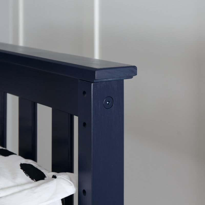 Bolin Kids Solid Wood Platform Bed, Blue, Twin