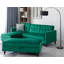 Comeaux 4 Seater Velvet Sofa Bed-1580618469