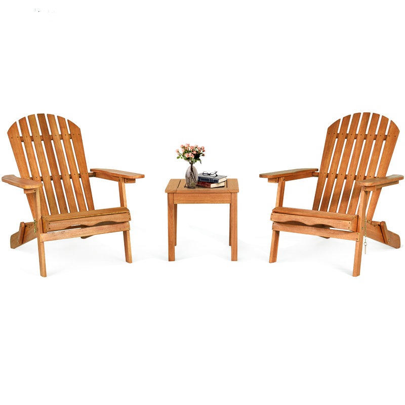 Aasen Eucalyptus 2 - Person Patio Conversation Set