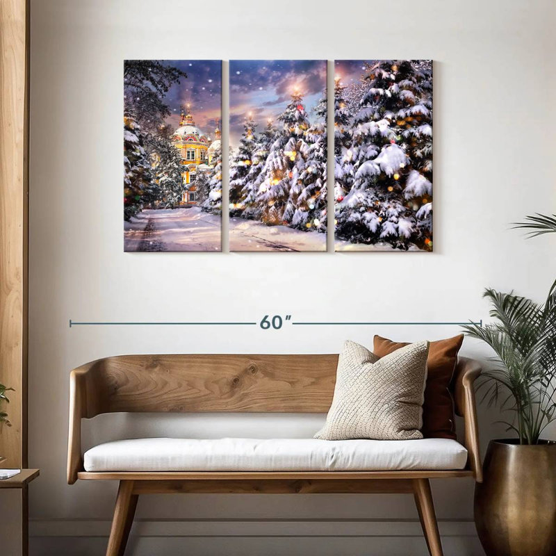 Christmas Tree Lane, H 28 po x l 45 po