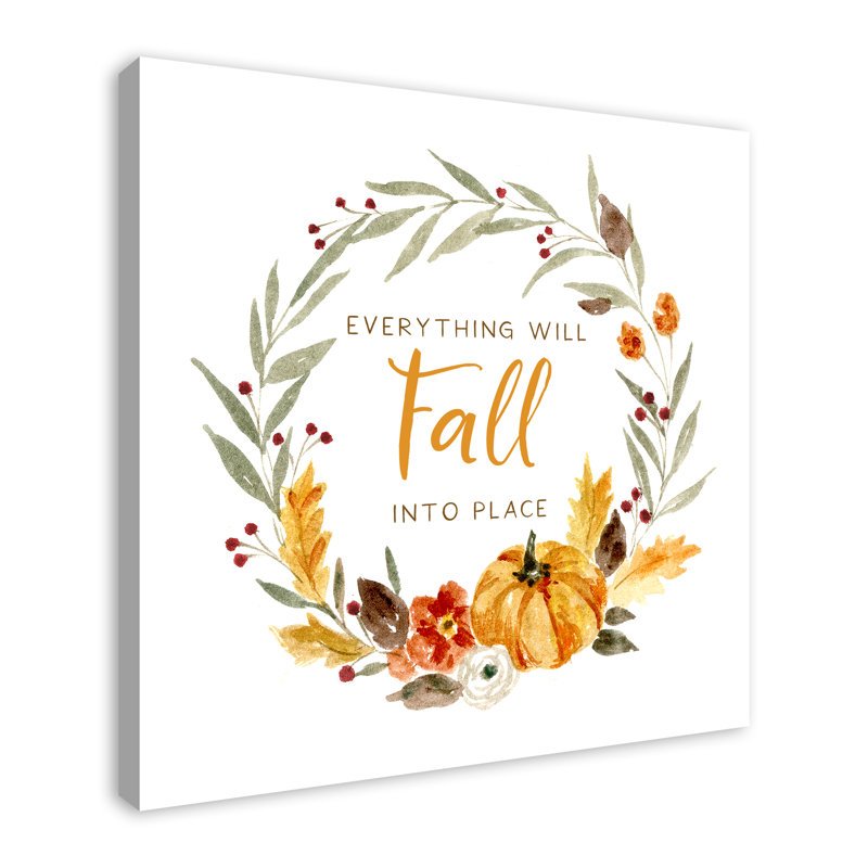 «Fall Into Place» sur toile, H 36 po x l 36 po x P 1,25 po