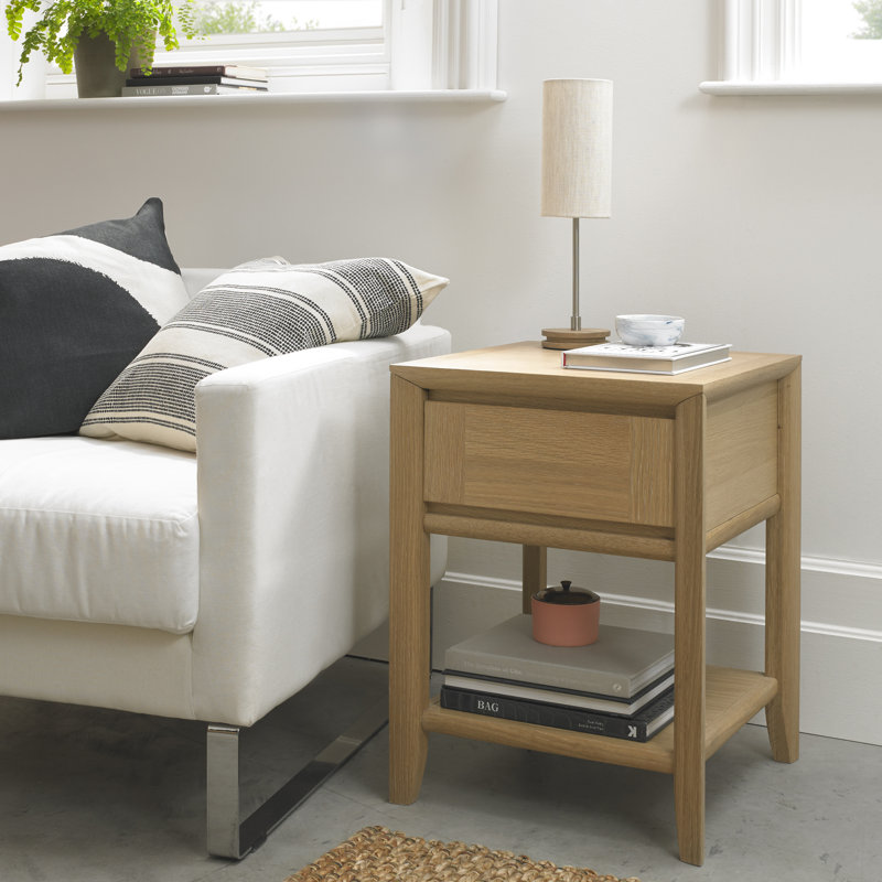 Southall Solid Wood End Table, Oak, Oak