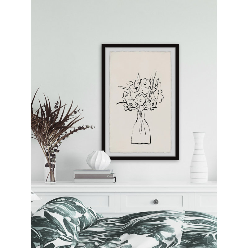 «Vase of Flowers», reproduction encadrée, H 30 po x l 20 po x P 1,5 po