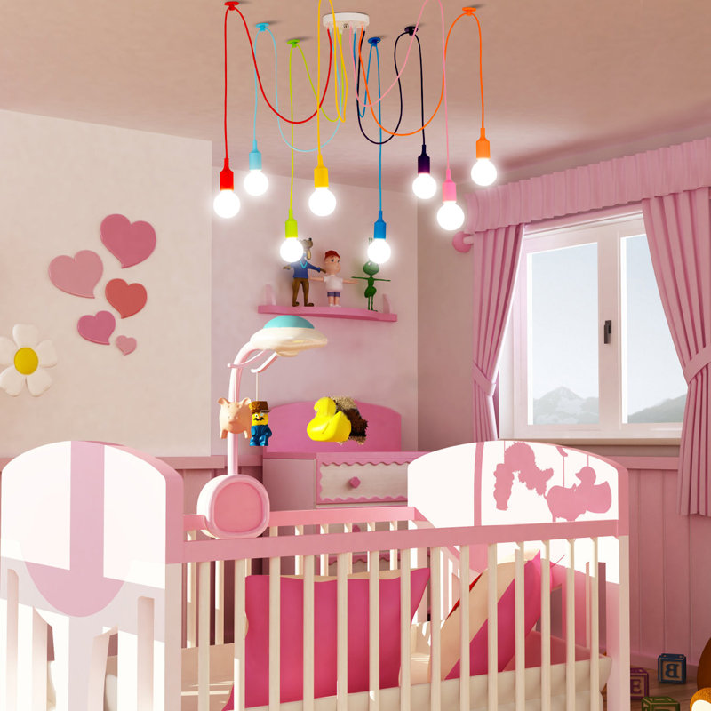 Luminaire suspendu en grappe à 10 lumières Calia