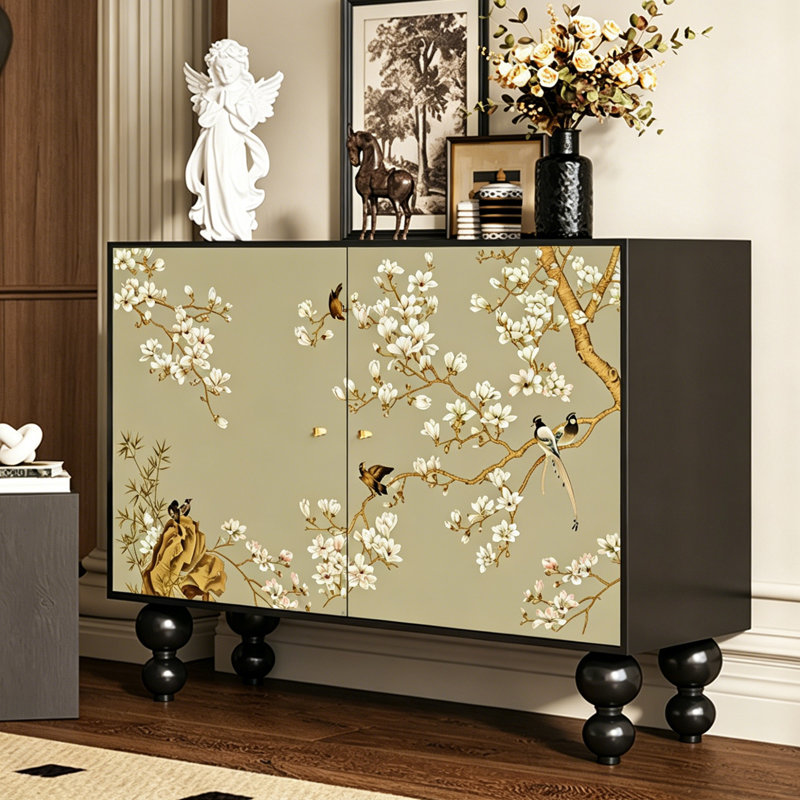Solid Wood Entryway Cabinet for Home