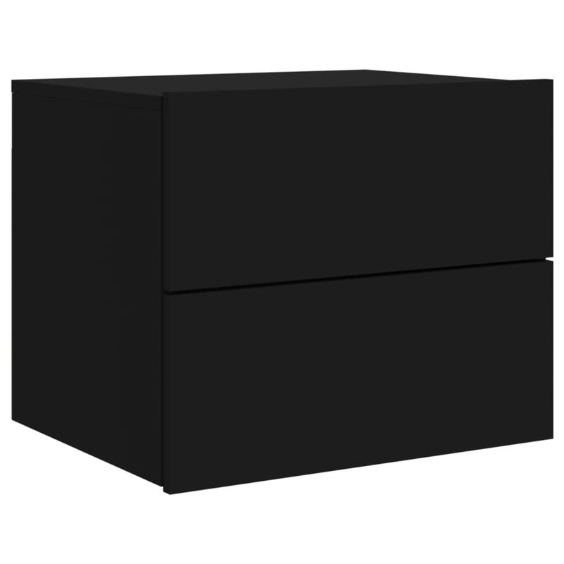 Bonts 50cm W Bedside Table, Black, Individual