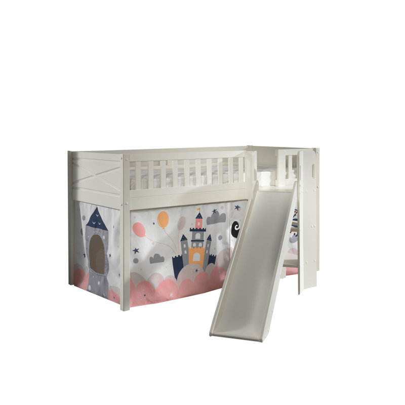 European Single (90 X 200 Cm) Mid Sleepers with Built-in Ladder Included