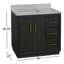Ensemble de meuble-lavabo simple l 36 po x P 22 po x H 36 po Sadelle-1813884318